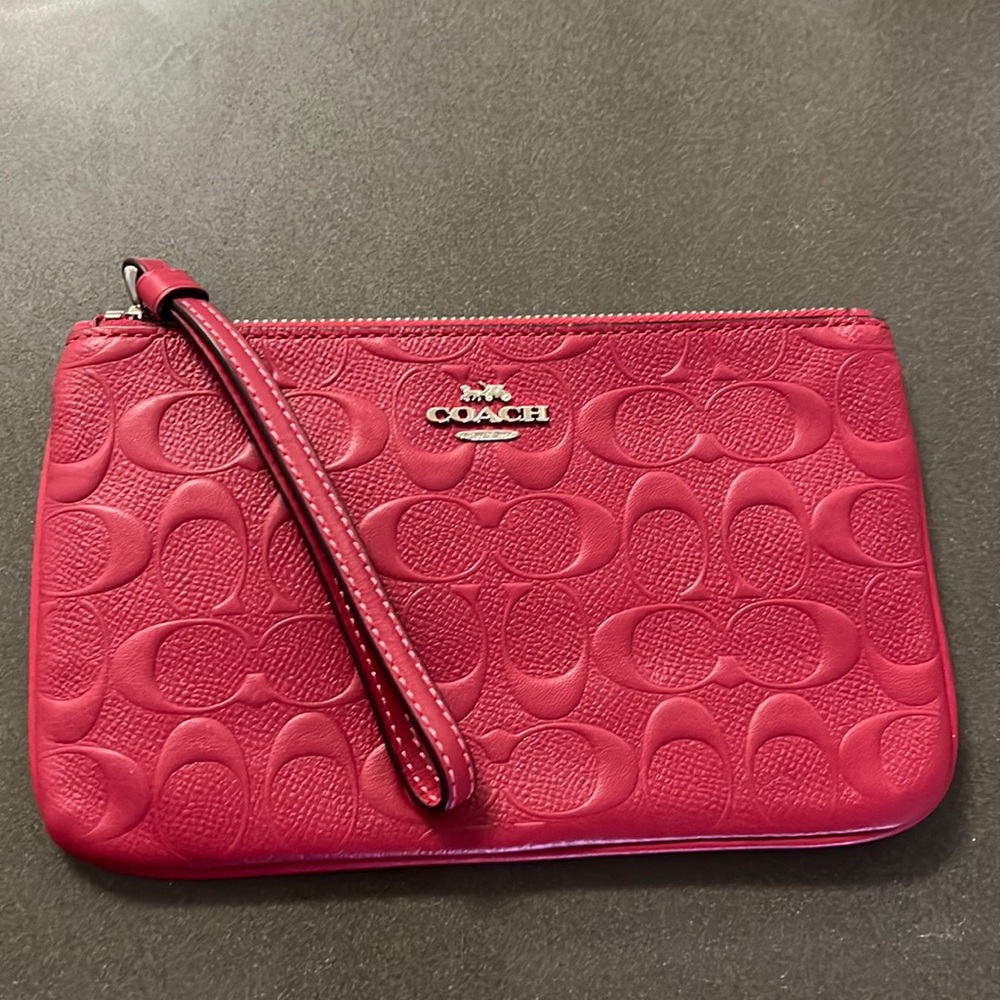 COACH Berry colored Wristlet